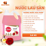 Nước Lau Sàn Đậm Đặc 3.6 kg XCleen - Hương Nước Hoa Pháp - Thơm Lâu - Siêu Tiết Kiệm - Khử Mùi 