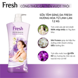  Sữa Tắm Sáng Da FRESH Hương Hoa Hồng / Ngọc Lan Tây / Hoa Tử Linh Lan Chai 1.2kg 