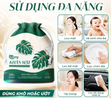  Khăn mặt khô đa năng Lamy túi rút 80 khăn không mùi mềm dai thấm hút tốt 