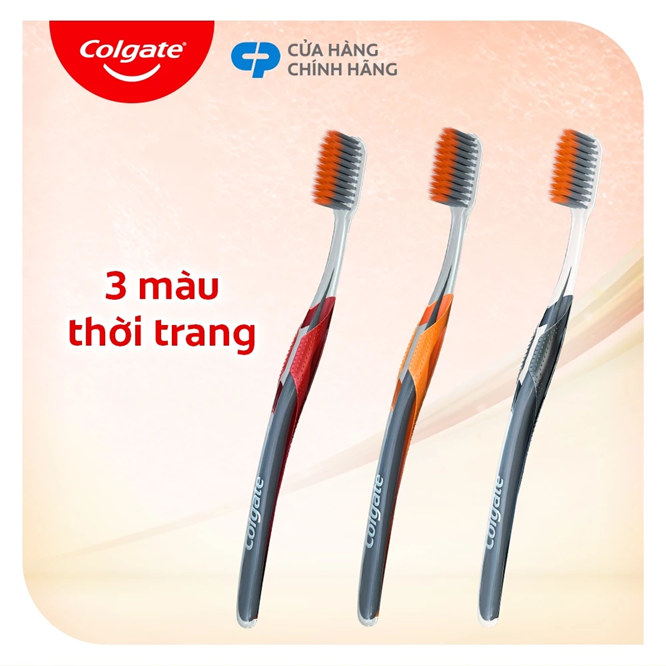  Bàn chải Colgate SlimSoft Advanced ngăn chảy máu nướu khoáng núi lửa siêu mềm mảnh 