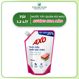  Túi Nước tẩy quần áo màu AXO 1200ml - Đánh Bay Vết Bẩn Lưu Giữ Màu Quần Áo 