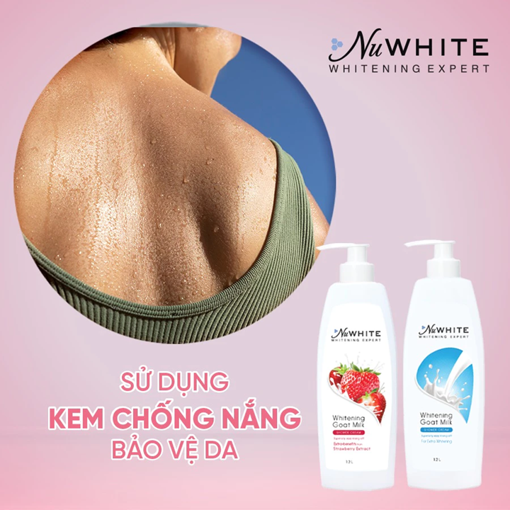  Sữa tắm dưỡng trắng NuWhite chai 1.2L - Cấp ẩm sâu, dưỡng trắng tự nhiên 