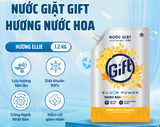  Nước Giặt Gift Kháng Khuẩn, Khử Mùi Hiệu Quả, Lưu Hương Bền Lâu 1.2kg/ 3.6kg 