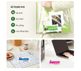  Khăn Ướt Bỏ Túi LET-GREEN 10 Miếng Vải Rayon Mềm Mại, Không Nhờn Da 