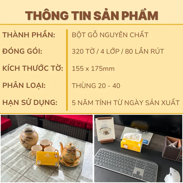  Giấy Ăn Gấu Trúc Elène Bamboo 100 Tờ - 3 Lớp An Toàn, Mềm Mịn, Đa Năng 
