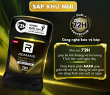  Sáp ngăn mùi cho nam Romano 50g - Khử mùi 72H, lưu hương Ý dài lâu 