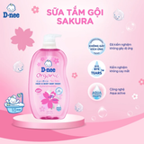 Sữa tắm gội D-nee cho trẻ sơ sinh dưới 3 tuổi 800ml 