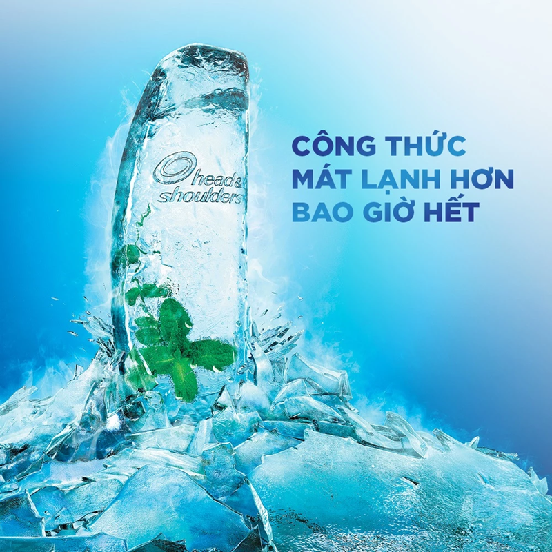  Dầu Gội Sạch Gàu HEAD & SHOULDERS Sub Zero Băng Lạnh - Chai 800 ml 
