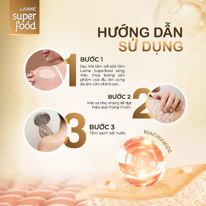  Kem Tuyết Tẩy Tế Bào Chết LASHE SUPERFOOD Dưỡng Sáng Da Hương Quả Mọng / Hương Bánh Nướng 220G 