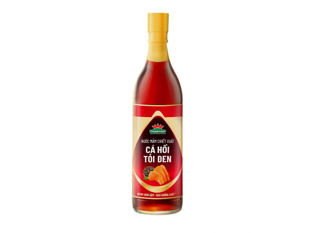  Nước mắm Thuận Phát Cá Hồi Tỏi Đen / Cá Ngừ Bào Ngư 490ml - Chiết xuất từ nguyên liệu hảo hạng 