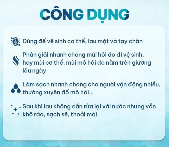 Khăn ướt lau cơ thể Nursing Wipes gói 12 hương trà xanh 
