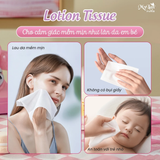  Khăn Giấy Dưỡng Ẩm MyLan Lotion Tissue - Để Bàn Lốc 5 Gói - Mềm Mịn 185x120mm 