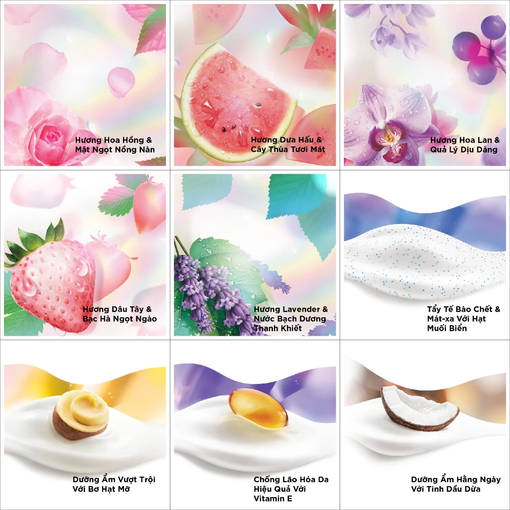  Sữa tắm OLAY dưỡng da 650ml nhiều mùi hương, cải thiện da sáng khỏe sau 14 ngày - Mỹ 