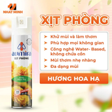  Xịt Thơm Phòng Aumira 280ml 5 Mùi Hương Đánh Bay Mùi Hôi, Lan Tỏa Hương Thơm Tươi Mát 