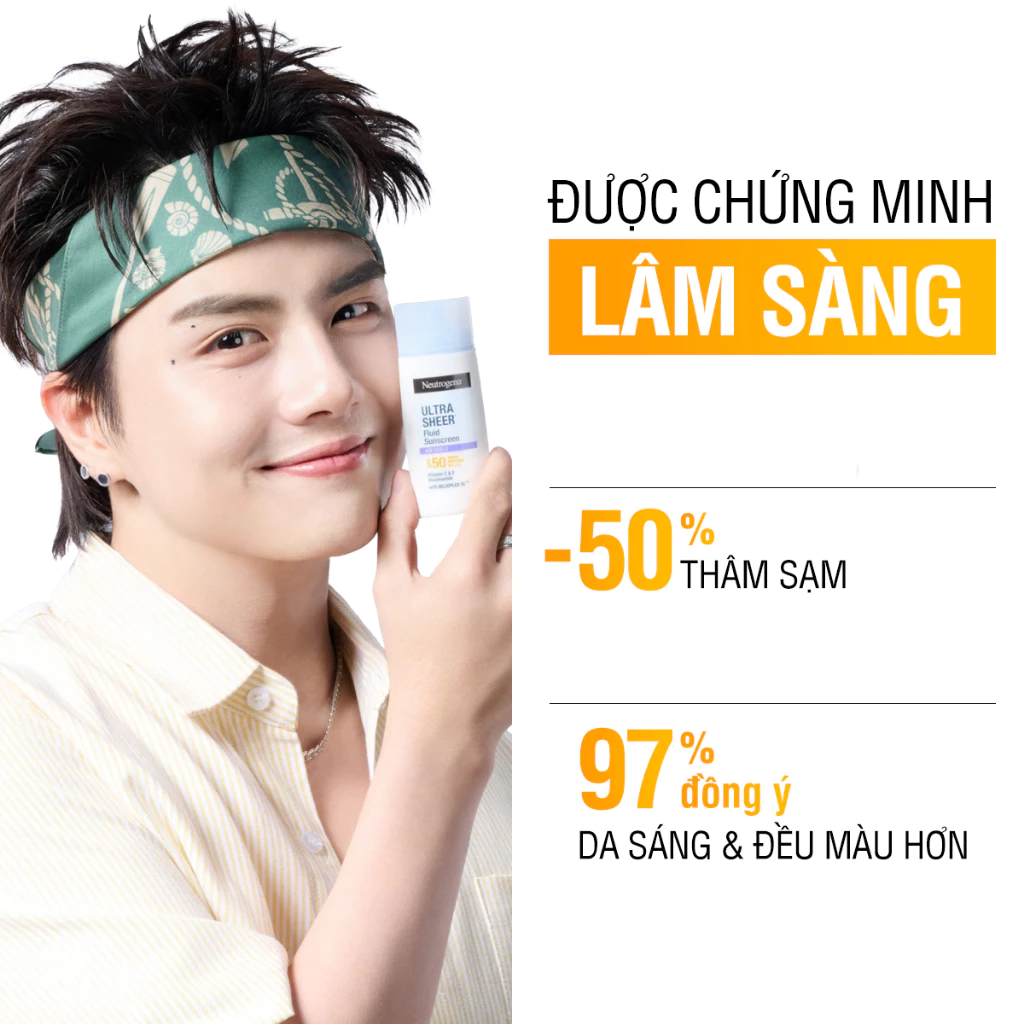  Kem chống nắng Neutrogena® Ultra Sheer Fluid Sunscreen Age Shield SPF 50 Broad Spectrum PA+++ 40ml 
