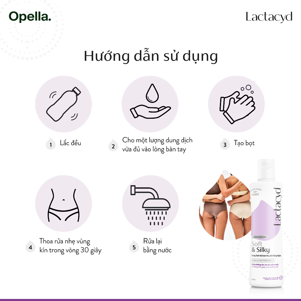  Dung Dịch Vệ Sinh Phụ nữ Lactacyd Soft & Silky Dưỡng Ẩm 250ml 