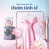 Nước Xả Vải Comfort Hoa Trắng Thanh Nhã Túi 1.7-3.6L 