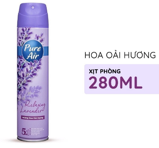  Xịt Phòng Hương Nước Hoa PURE AIR Hương Thơm Tự Nhiên Dễ Chịu 280ml 