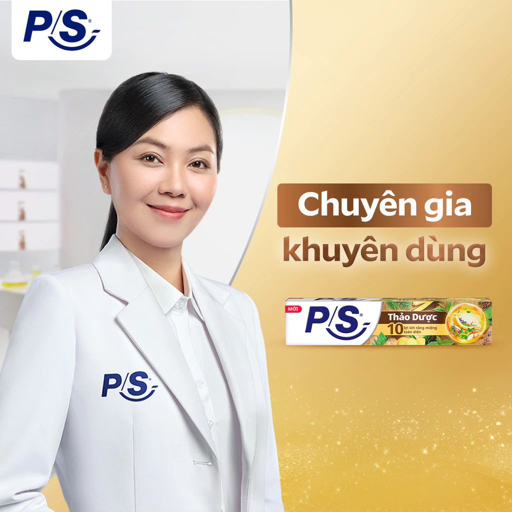  Kem đánh răng P/S Thảo Dược 100-150g, cho 10 lợi ích toàn diện, như giảm ê buốt, trắng răng, hơi thở thơm mát 