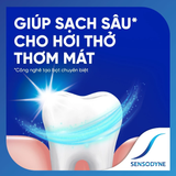 Kem đánh răng SENSODYNE Deep Clean 160g giúp giảm ê buốt hiệu quả, sạch sâu cho hơi thở thơm mát 