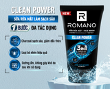  Sữa rửa mặt Romano đa tác dụng dành cho nam giới 100g: Cấp ẩm, Loại bỏ nhờn, Sáng da/Ngừa mụn/Làm sạch sâu 