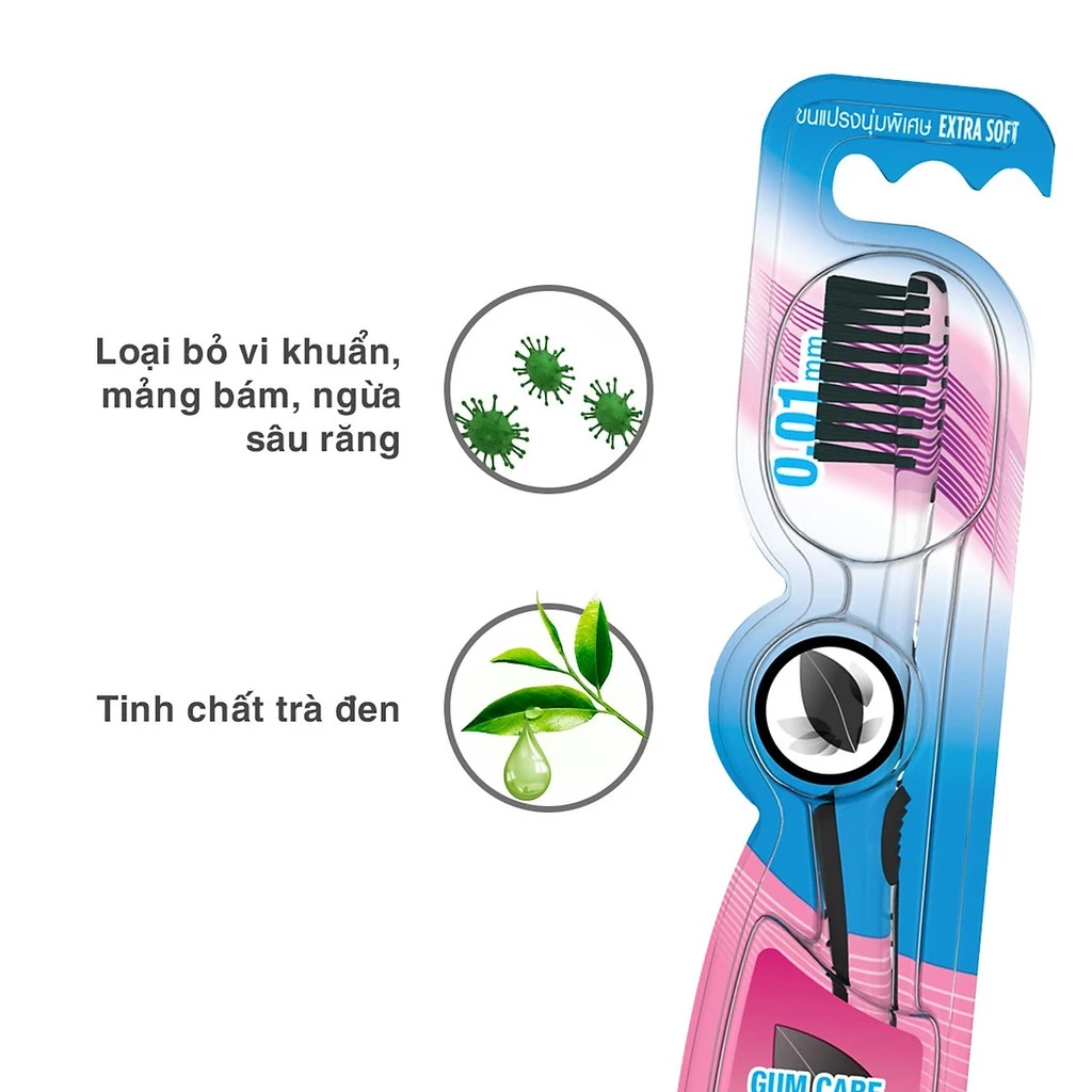  Bàn Chải ORAL-B Tinh Chất Trà Xanh/ Trà Đen - Vỉ 5 cây 