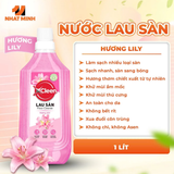  Nước Lau Sàn Đậm Đặc 1L XCleen - Hương Nước Hoa Pháp - Thơm Lâu - Siêu Tiết Kiệm - Khử Mùi 