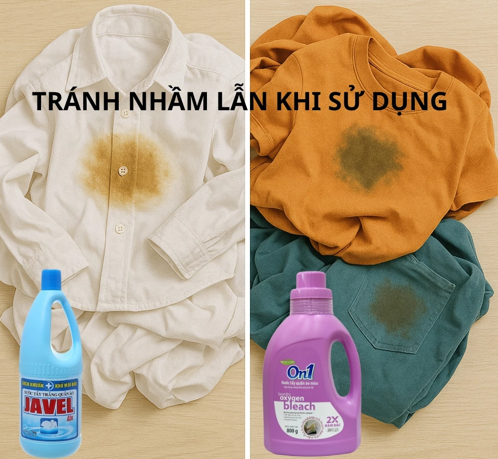  Nước tẩy quần áo màu On1 400-800g khử mùi hôi ẩm mốc lưu hương thơm mát 