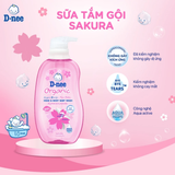  Sữa tắm gội D-nee cho trẻ sơ sinh dưới 3 tuổi giúp da mịn, tóc mượt 200ml 
