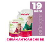  Nước giặt xả cho bé, nguồn gốc tự nhiên Mamamy an toàn, tiện lợi túi có vòi phiên bản mới 200-800ml 