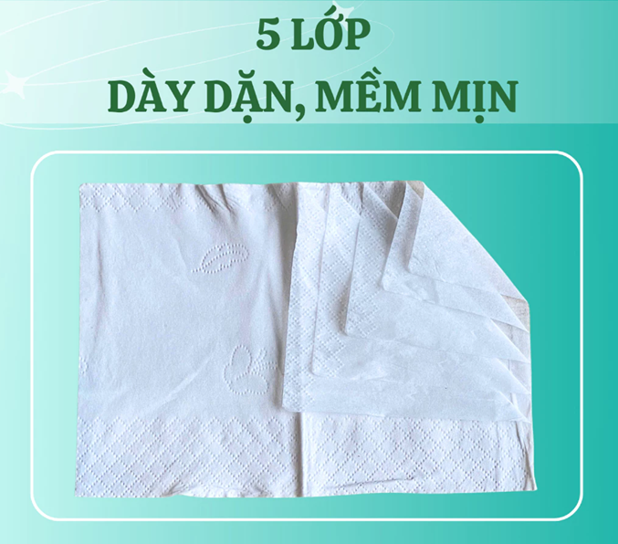  Giấy Lụa 5 Lớp Rút Đáy Elene Ultra 1600 Tờ Cao Cấp, Mềm Mịn, An Toàn 