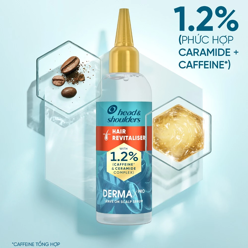  Serum H&S Chuyên Sâu DermaXpro Scalp Care Hair Revitaliser Tái Tạo Tóc Chắc Khỏe 145ml - Châu Âu 