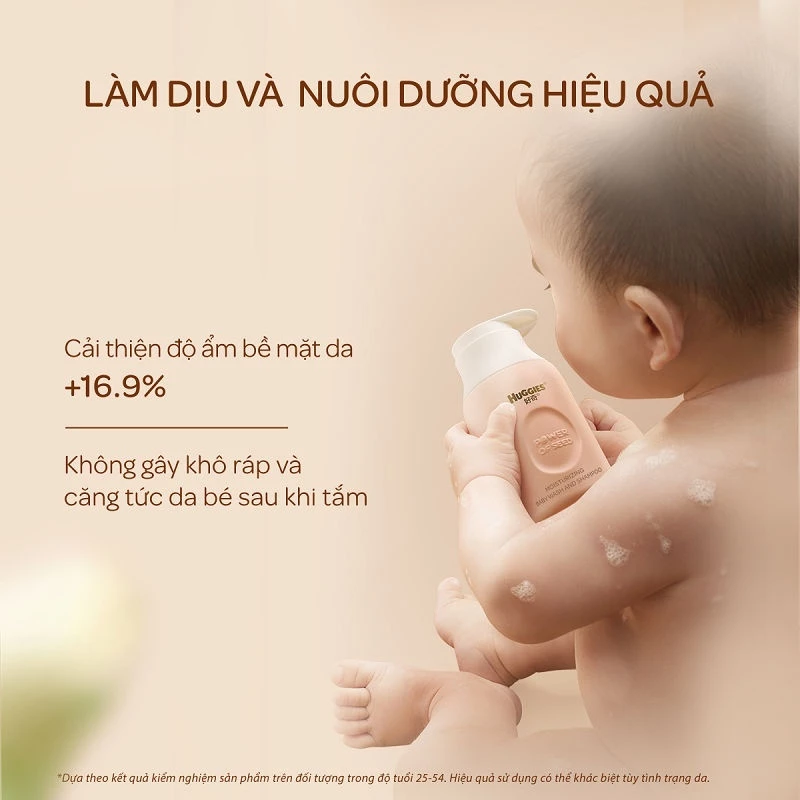  Sữa tắm gội dưỡng ẩm cho bé Huggies Power of Seed 260g MỚI tinh chất Moroccan Seed oil quý hiếm 