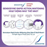  Kem đánh răng SENSODYNE Rapid Action Whitening 100g giảm ê buốt nhanh và làm trắng răng tự nhiên 