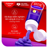  Kem Đánh Răng Colgate trắng răng Optic White Purple 100g công nghệ sắc tím, trung hòa ố vàng tức thì 