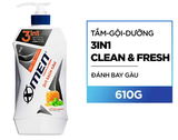  Tắm Gội Xmen Clean&Fresh Sạch Gàu Sạch Sâu 610g Thành Phần Thiên Nhiên Chiết Xuất Bạc Hà Mát Lạnh 