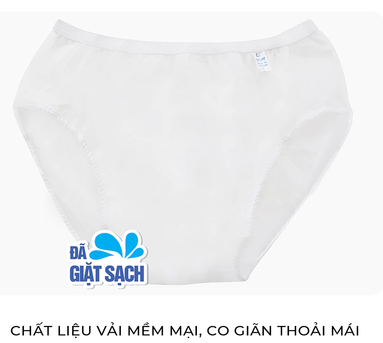  Quần Lót Miễn Giặt Tiện Lợi BODY-MATE Nam, 5 Cái/Bao - Quần Lót Nam 
