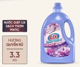  Nước giặt Lix sạch thơm hương mật ngọt/ rạng rỡ/ quyến rũ/ thanh khiết CHAI 3.3KG sạch nhanh vết bẩn 