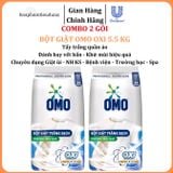  Bột giặt Omo Oxi tẩy mạnh, trắng sáng, đánh bay vết bẩn chuyên dụng Giặt ủi/Nhà hàng/Khách sạn/Trường học/Bệnh viện/Spa 