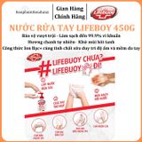  Nước Rửa Tay Lifebuoy Bảo Vệ Khỏi 99.9% Vi Khuẩn Gây Bệnh Với Ion Bạc+ Hỗ Trợ Cùng Đề Kháng Da Tự Nhiên 450g 