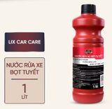  Nước rửa xe bọt tuyết 1L Lix car care , sạch khô nhanh, bảo vệ màu sơn, giúp lớp sơn sáng bóng 