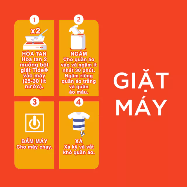  Bột giặt TIDE Hương Downy Quần Áo Trắng Sáng Túi 3.8 kg 