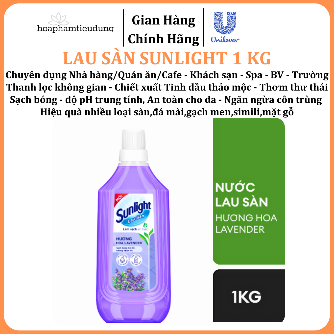  Nước lau sàn Sunlight 1kg 