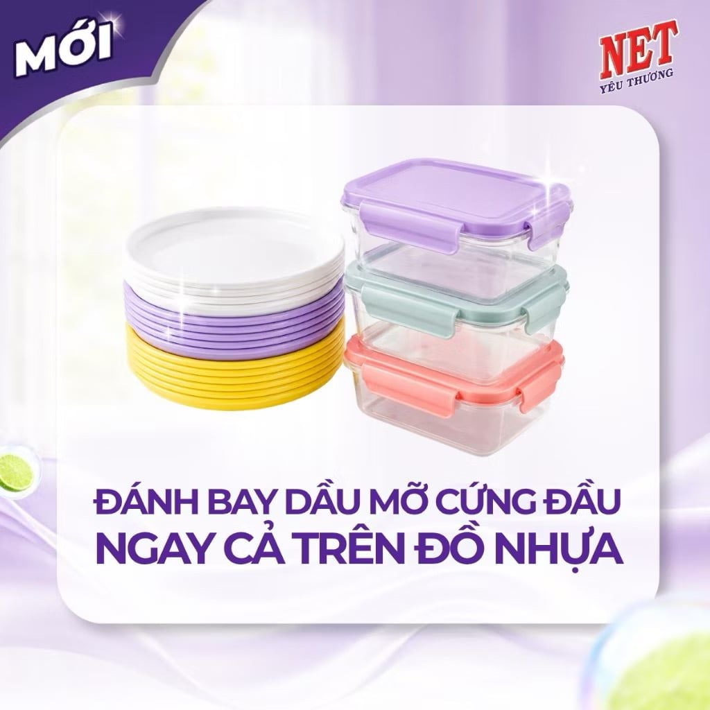  Nước rửa chén NET Sạch yêu thương can 3.8kg 