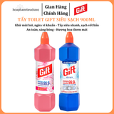  Tẩy toilet/bồn cầu Gift 900ml tiết kiệm tẩy rửa siêu sạch nhà tắm toilet bồn cầu đa năng không mùi 