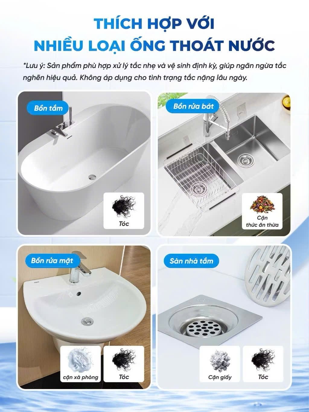  Gel sinh học CleanZ phòng tắc nghẽn, làm sạch đường ống rửa bát, rửa mặt, khử mùi hôi hiệu quả 500-1000ml 