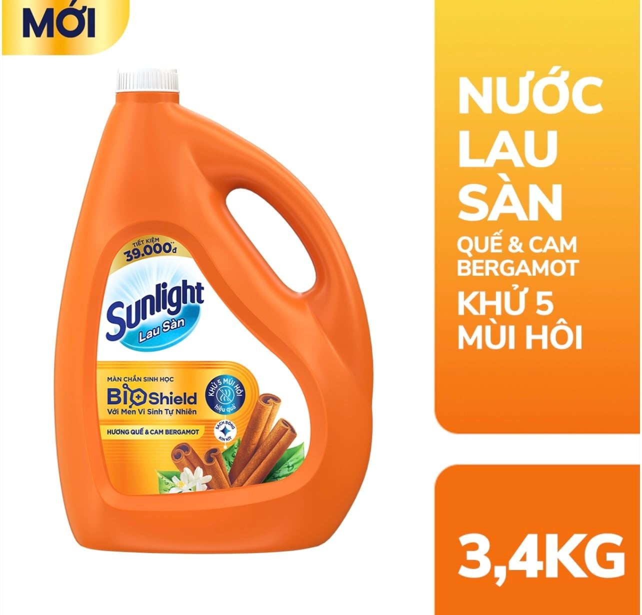  Nước lau sàn Sunlight Bioshield can 3.4Kg 