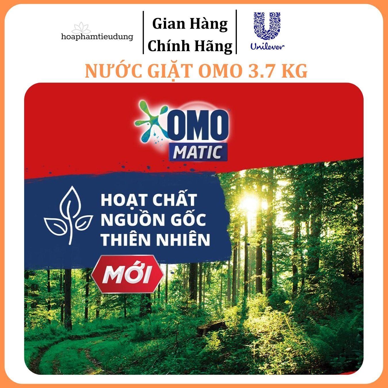  Nước giặt Omo Matic sạch sâu thơm lâu 3.7 kg 