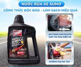  Nước Rửa Xe Sumo Wash & Wax 1 Lít  Đen Mới Nước Rửa Xe Bảo Vệ Nước Sơn Xe Rưa Xe Ô Tô 