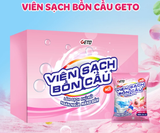  Viên sạch bồn cầu Geto viên thả bồn cầu sạch khuẩn tẩy sạch mảng bám khử mùi diệt vi khuẩn toilet 
